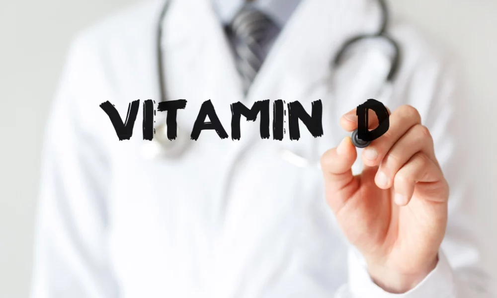 Doctor writing Vitamin D for health awareness in Torrance, CA